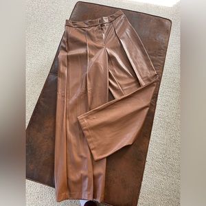 Nine West lined faux leather pants
